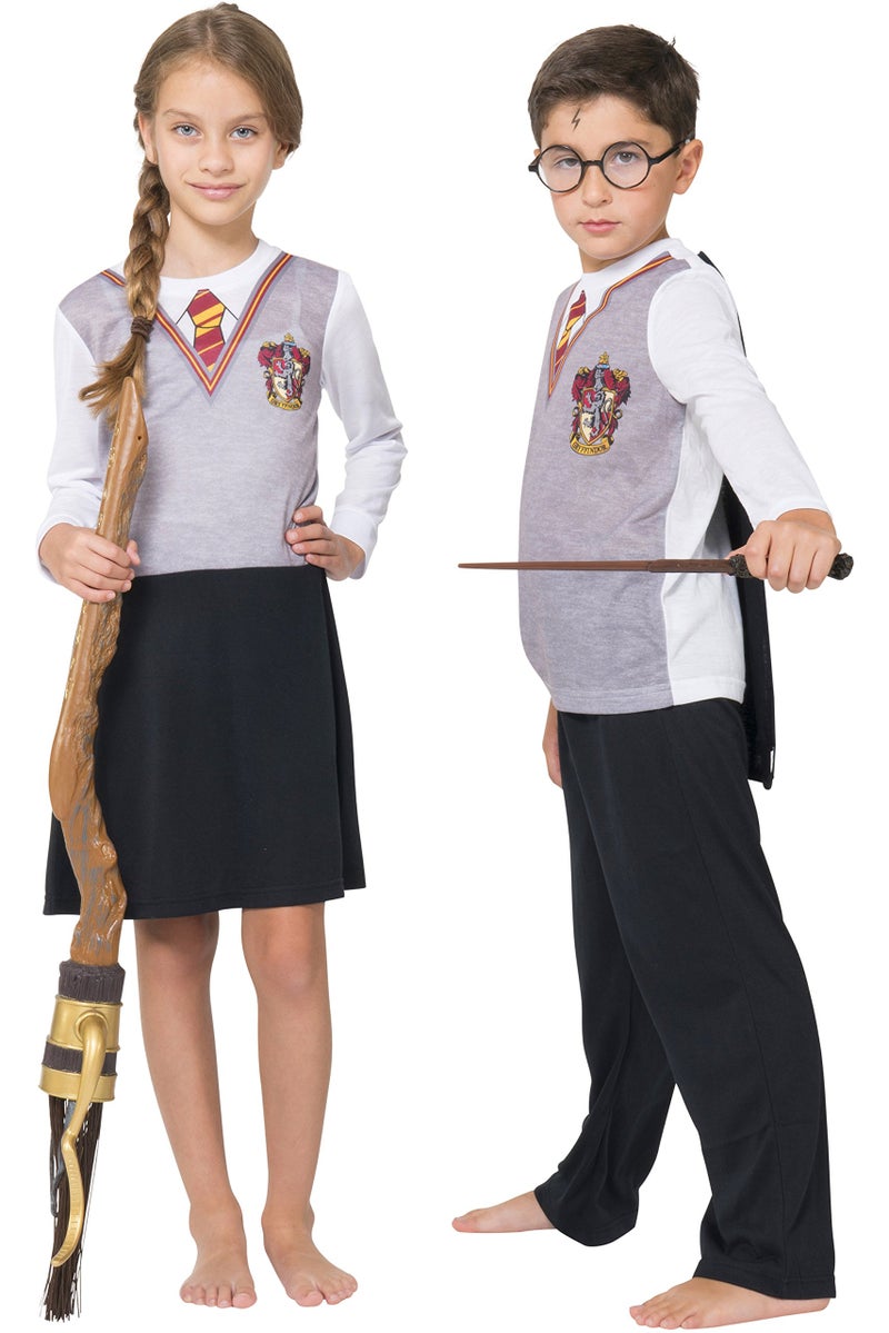 Harry Potter Big Girls Hermoine Gryffindor Uniform Night Gown by Intimo, Gray, 6/6X - Image 3